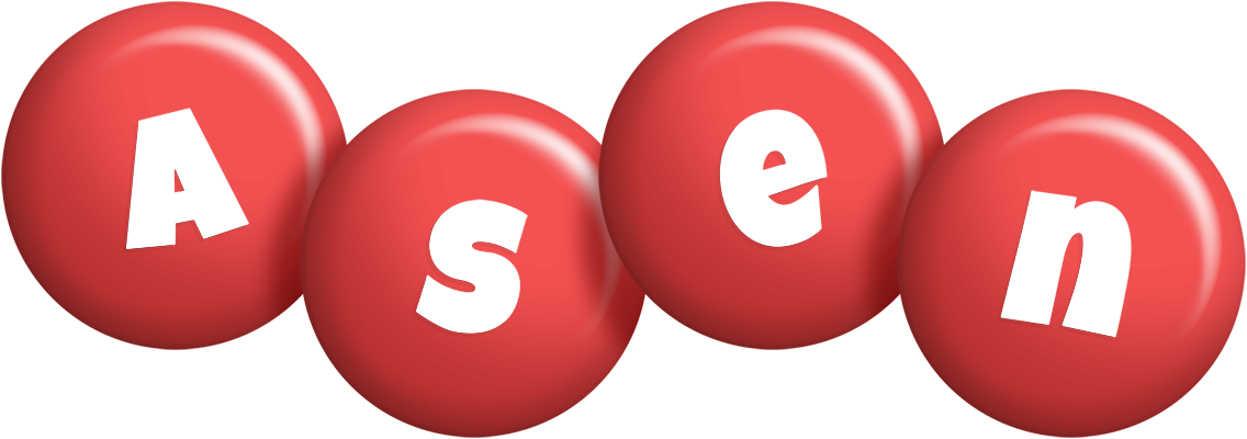 Asen candy-red logo
