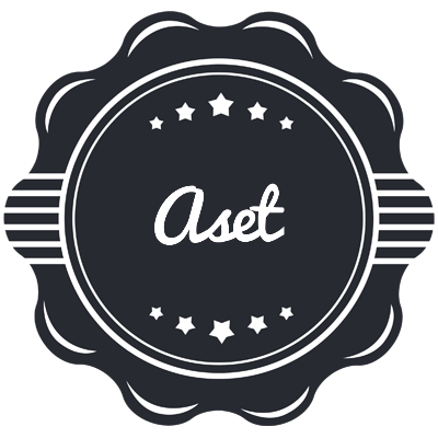 Aset badge logo