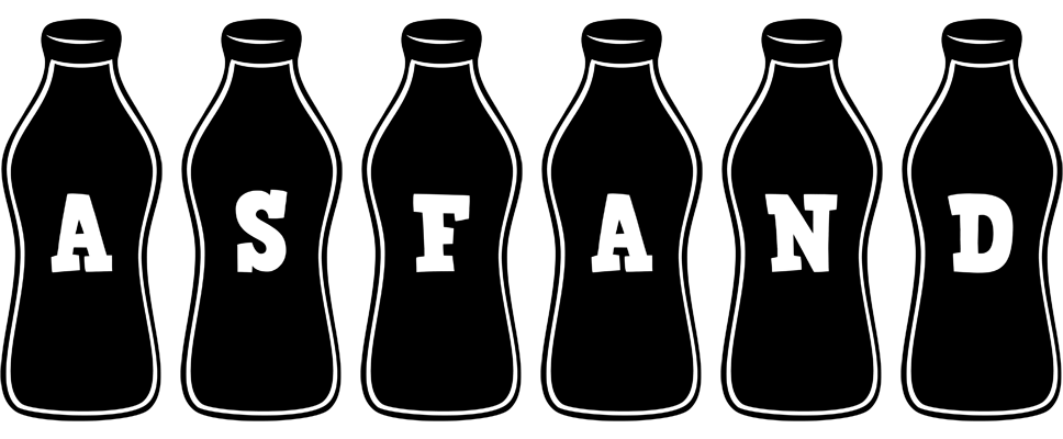 Asfand bottle logo