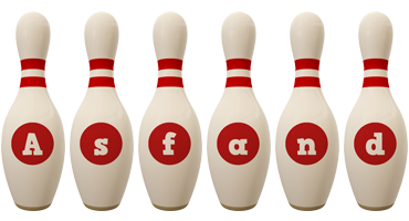 Asfand bowling-pin logo