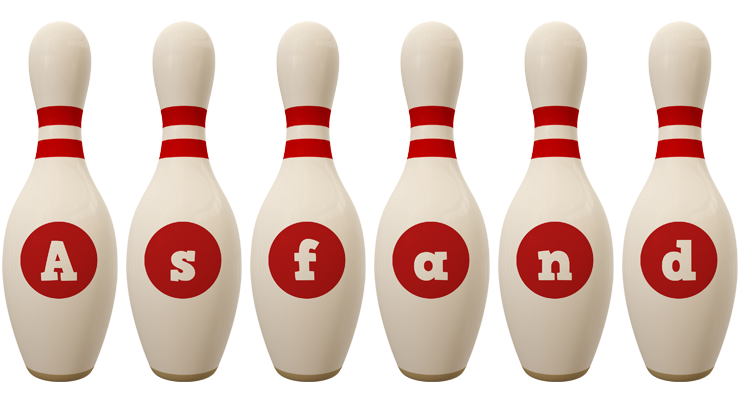 Asfand bowling-pin logo