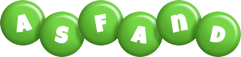 Asfand candy-green logo