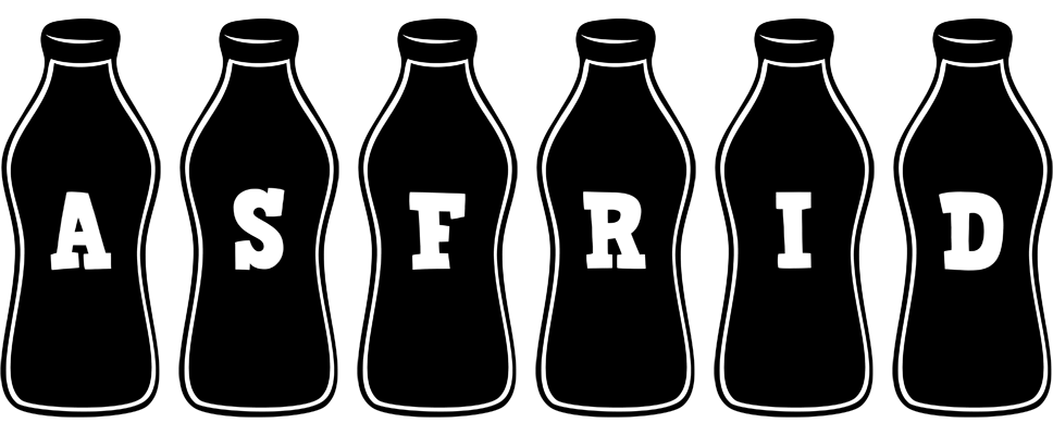 Asfrid bottle logo