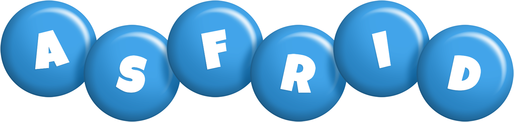 Asfrid candy-blue logo