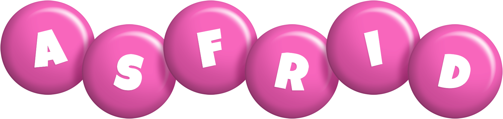 Asfrid candy-pink logo