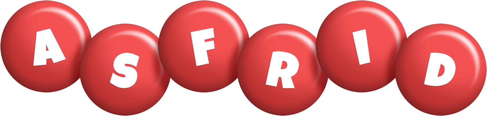 Asfrid candy-red logo