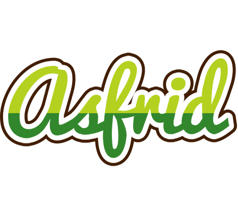 Asfrid golfing logo