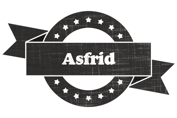 Asfrid grunge logo