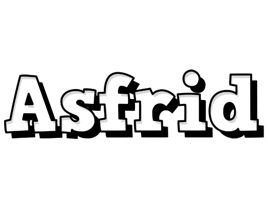 Asfrid snowing logo