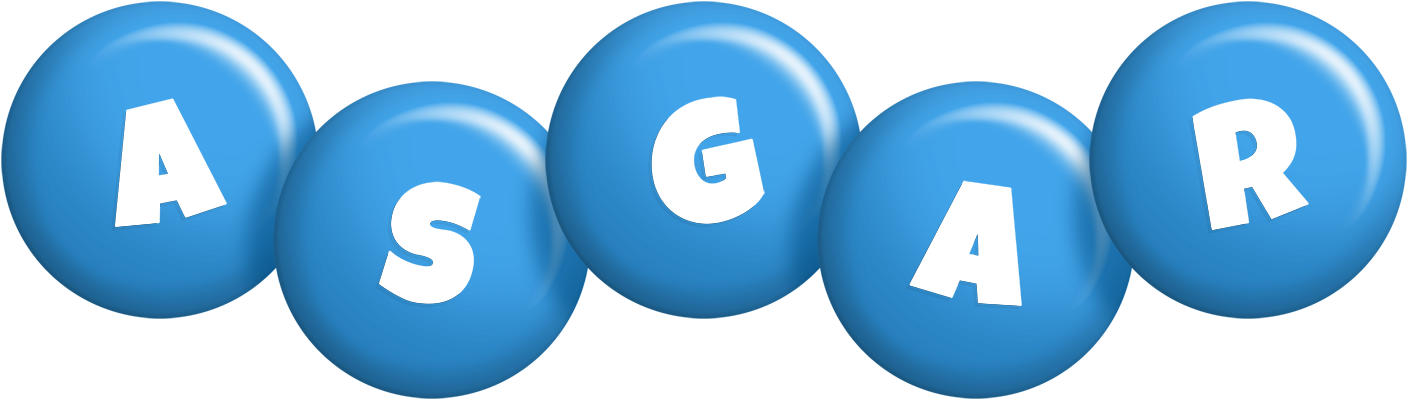 Asgar candy-blue logo