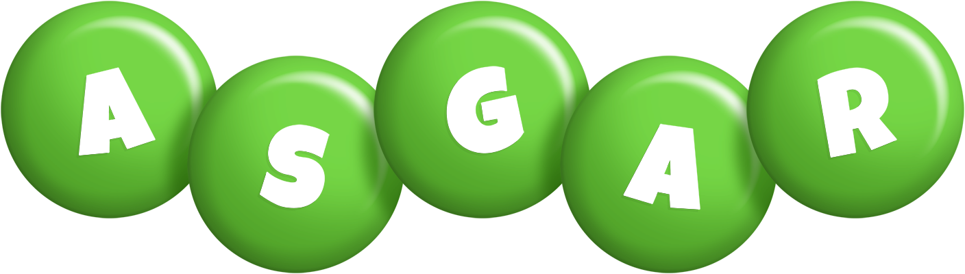 Asgar candy-green logo