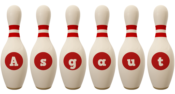 Asgaut bowling-pin logo