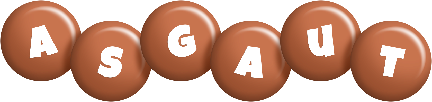 Asgaut candy-brown logo
