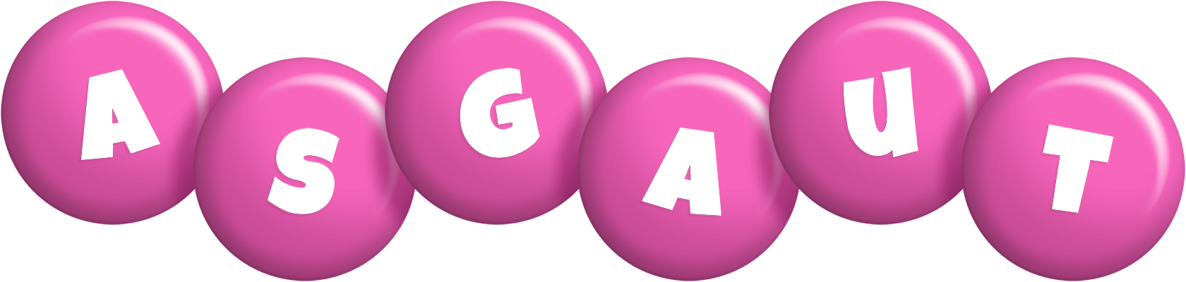 Asgaut candy-pink logo