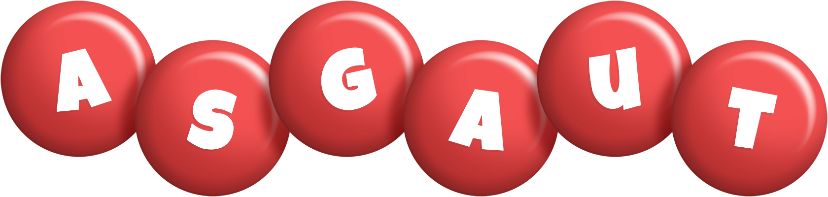 Asgaut candy-red logo