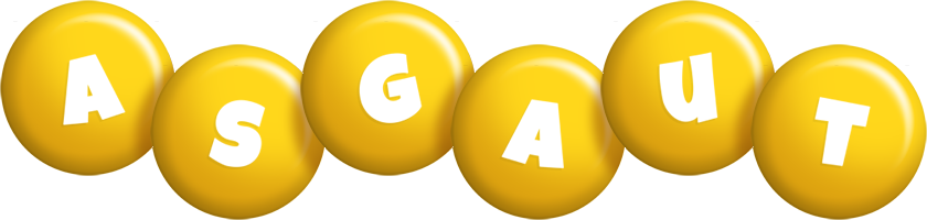 Asgaut candy-yellow logo