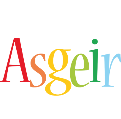 Asgeir birthday logo
