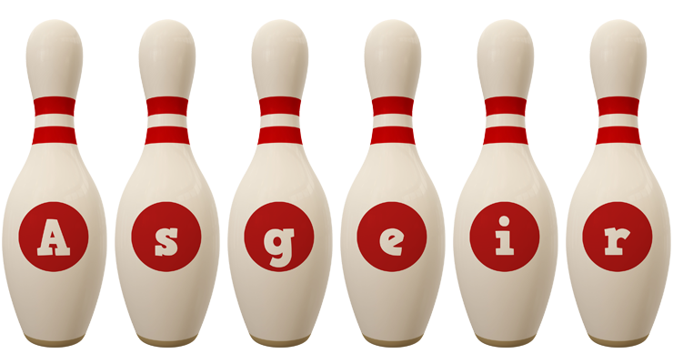 Asgeir bowling-pin logo