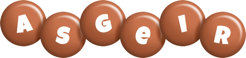 Asgeir candy-brown logo