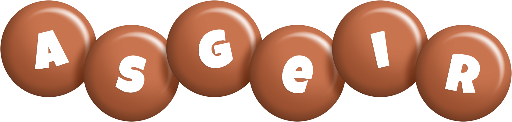Asgeir candy-brown logo