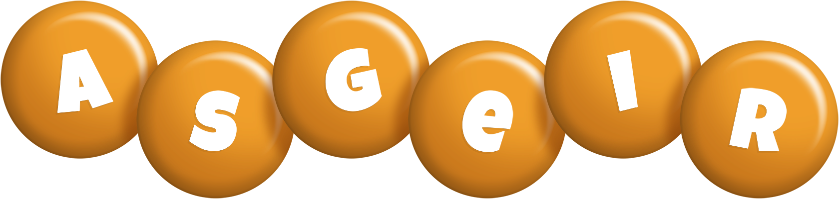 Asgeir candy-orange logo
