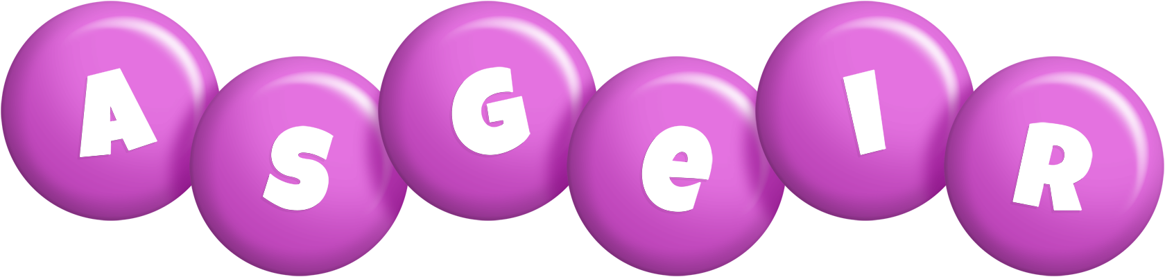 Asgeir candy-purple logo