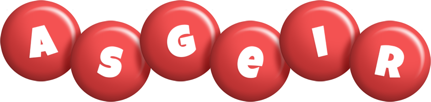 Asgeir candy-red logo