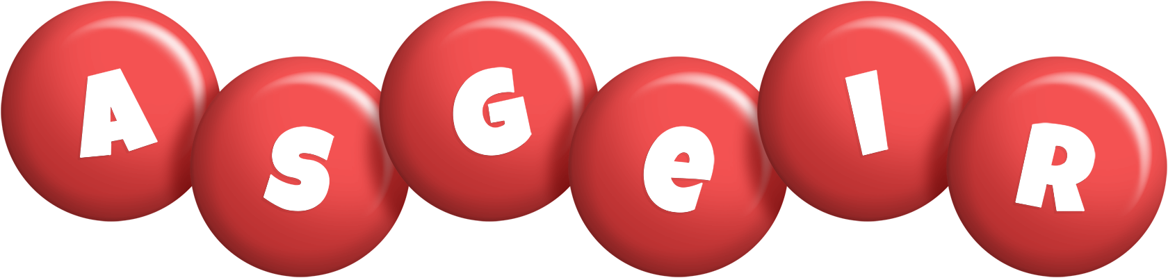 Asgeir candy-red logo