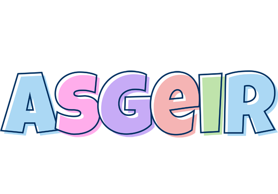 Asgeir pastel logo