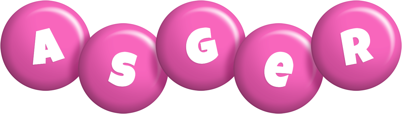 Asger candy-pink logo