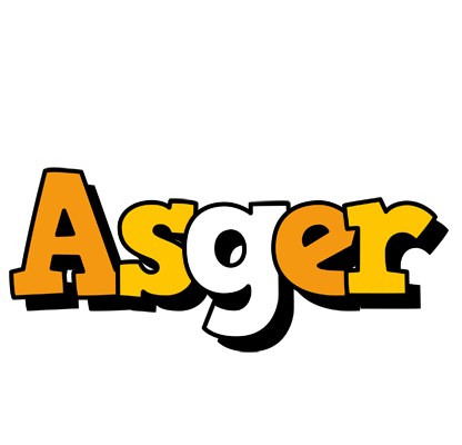 Asger cartoon logo
