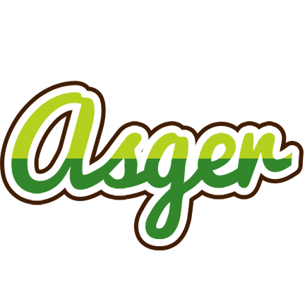 Asger golfing logo