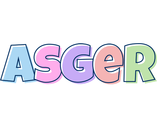 Asger pastel logo
