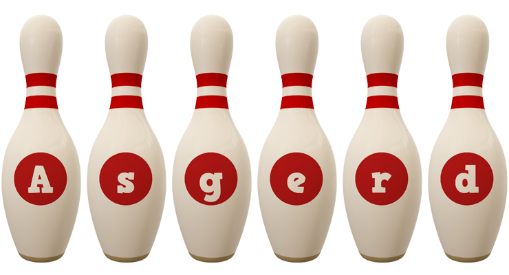 Asgerd bowling-pin logo