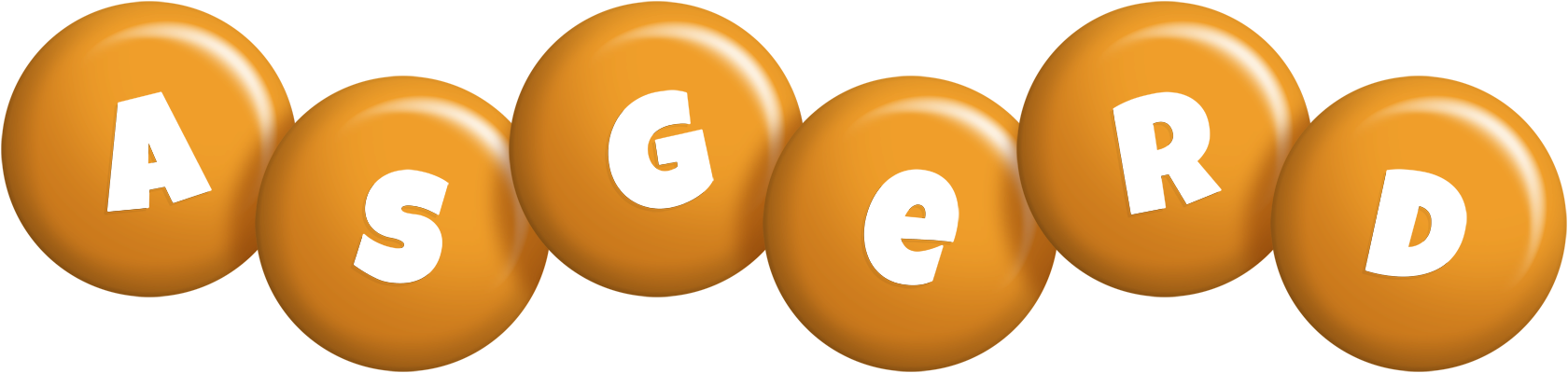 Asgerd candy-orange logo