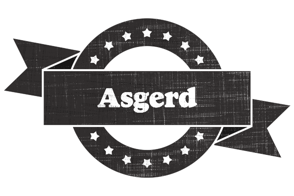 Asgerd grunge logo