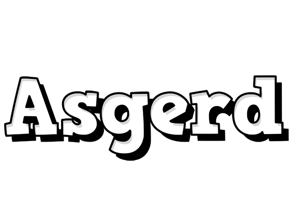 Asgerd snowing logo