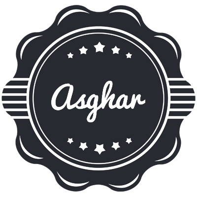 Asghar badge logo