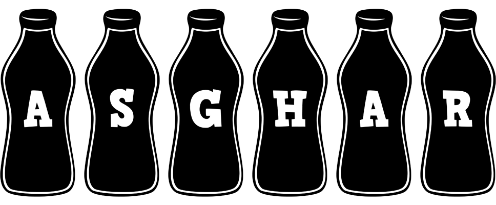 Asghar bottle logo
