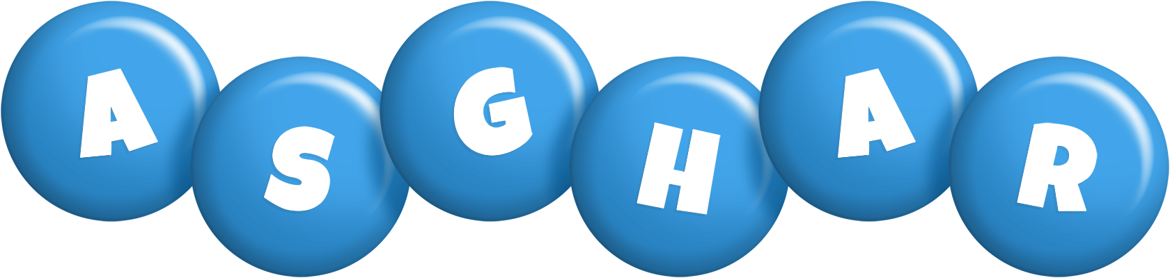 Asghar candy-blue logo