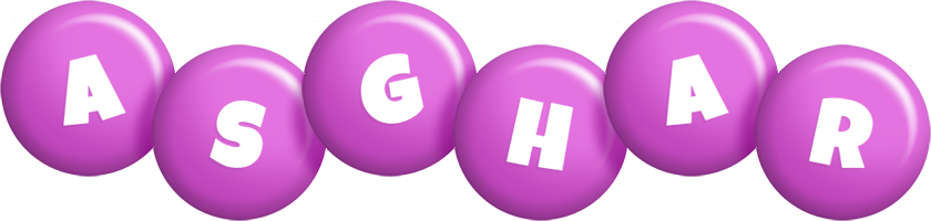 Asghar candy-purple logo