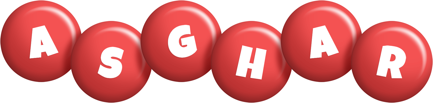 Asghar candy-red logo