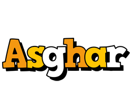 Asghar cartoon logo
