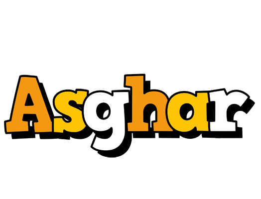 Asghar cartoon logo