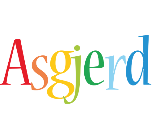 Asgjerd birthday logo