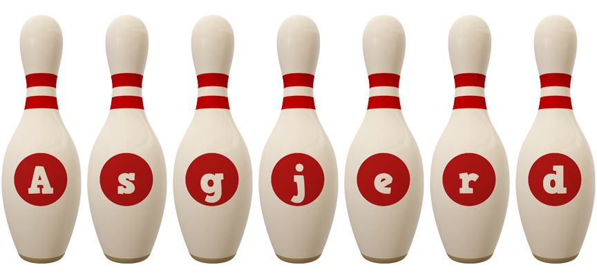 Asgjerd bowling-pin logo