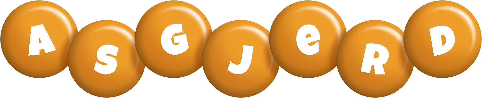 Asgjerd candy-orange logo