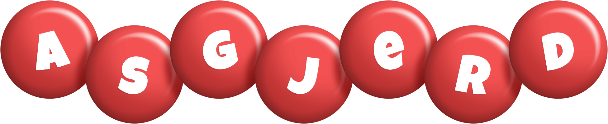 Asgjerd candy-red logo
