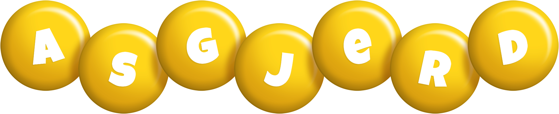 Asgjerd candy-yellow logo