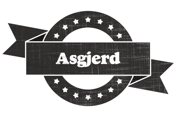 Asgjerd grunge logo
